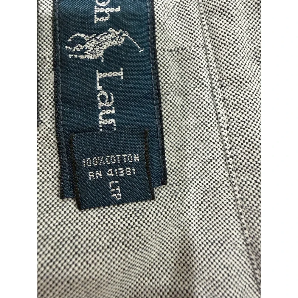 Polo Ralph Lauren Gray Oxford Button Down Shirt Classic Fit Cotton 2XLT Tall